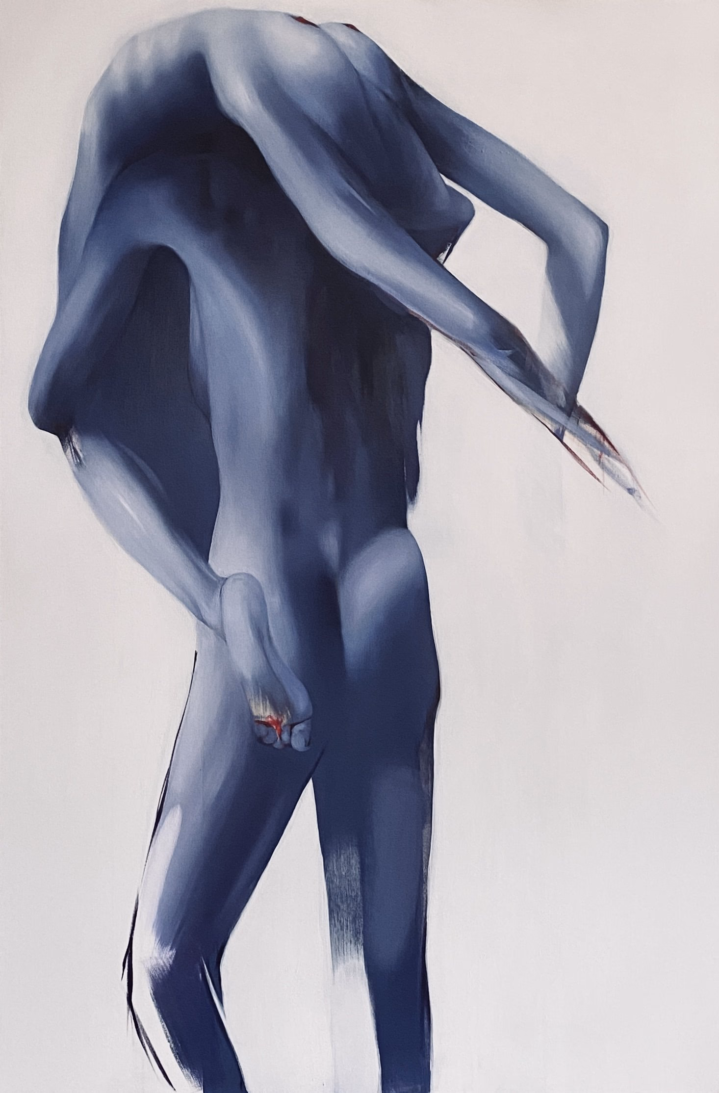 Untitled — Oil, acrylic on canvas, 39,3x59 in., 2023, by Kateryna Reznichenko