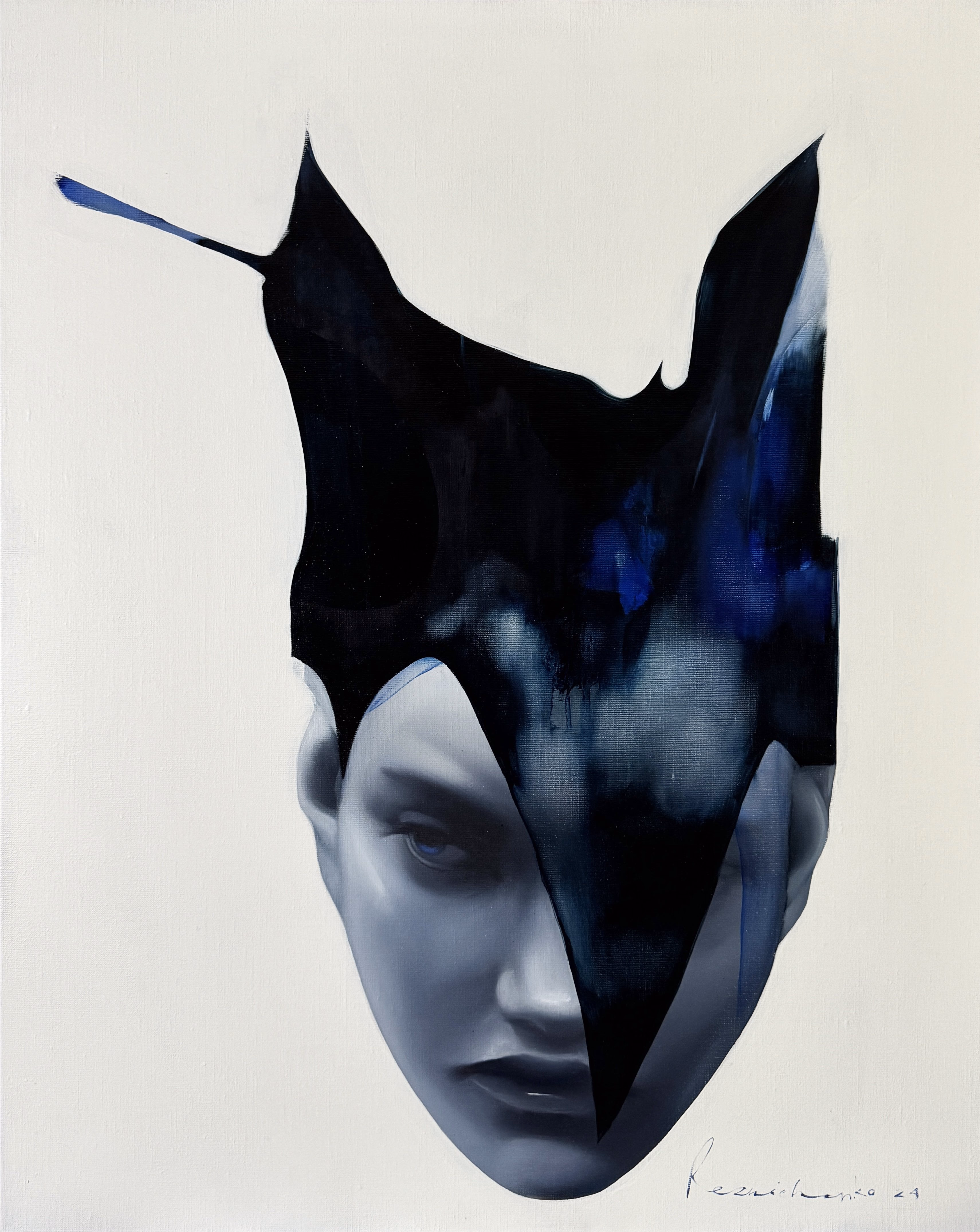 TOTEM series — oil and acrylic painting by Kateryna Reznichenko