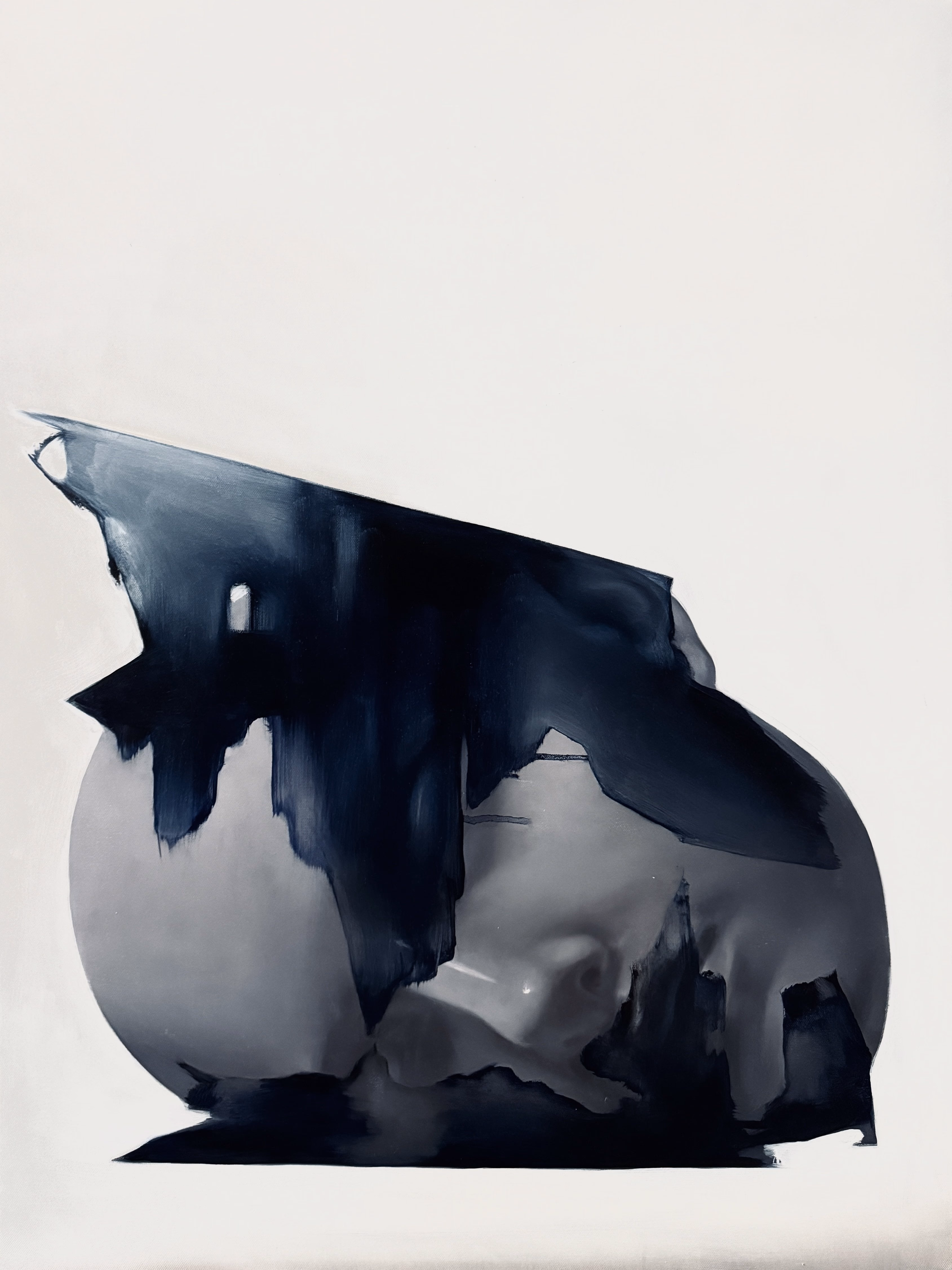 FALLEN — Oil, acrylic on canvas, 24/32 in, 2024, by Kateryna Reznichenko