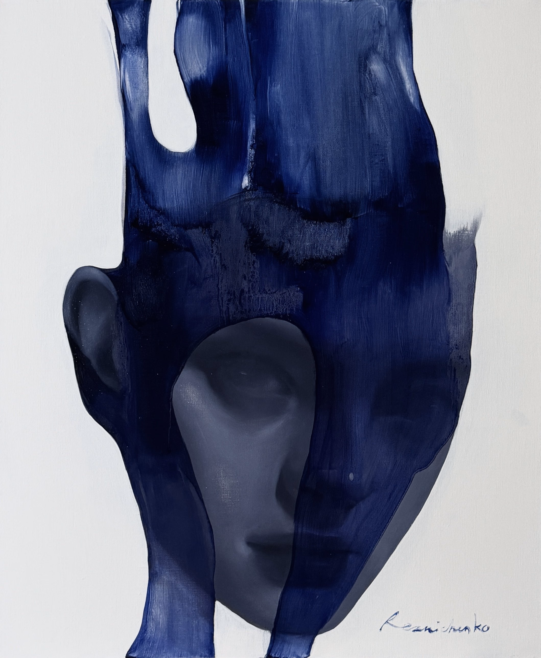 Jellyfish — Oil, acrylic on canvas, 20/24 in, 2024, by Kateryna Reznichenko