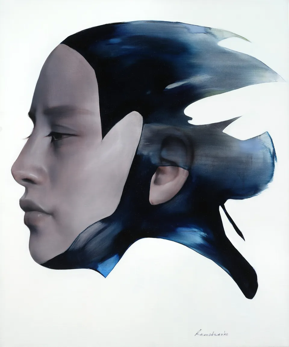 Fish, 2024, oil, acrylic on canvas by Kateryna Reznichenko