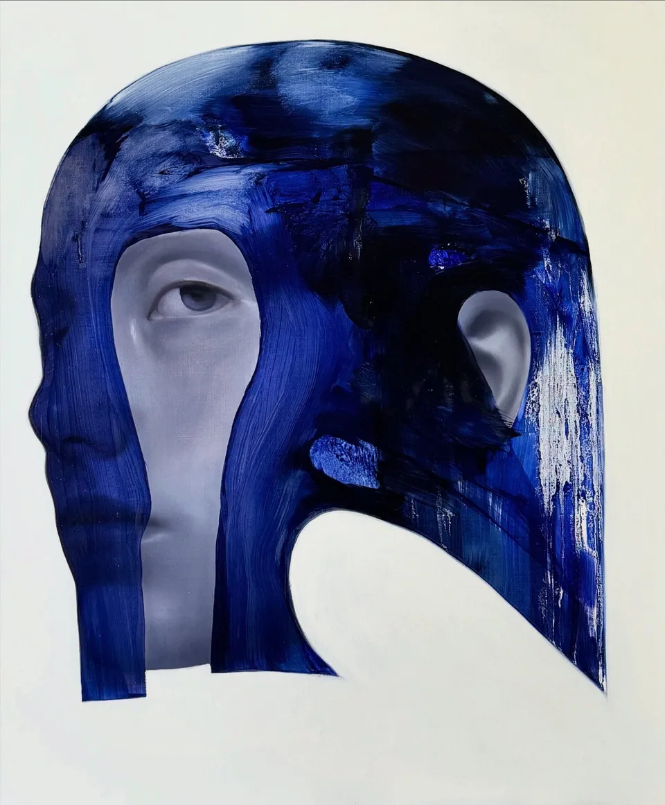 Athena, 2024, oil, acrylic on canvas by Kateryna Reznichenko