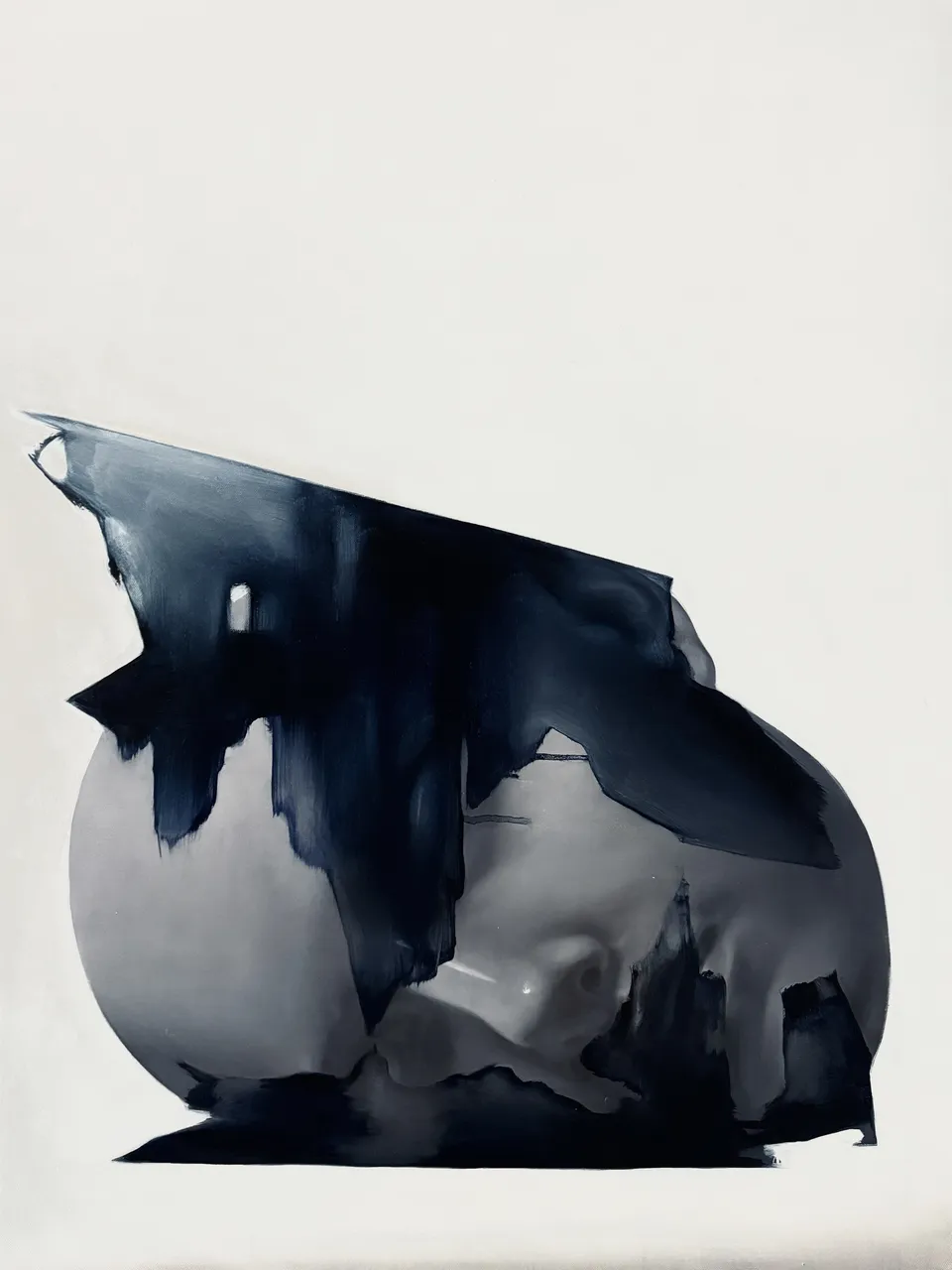 Fallen, 2024, oil, acrylic on canvas by Kateryna Reznichenko
