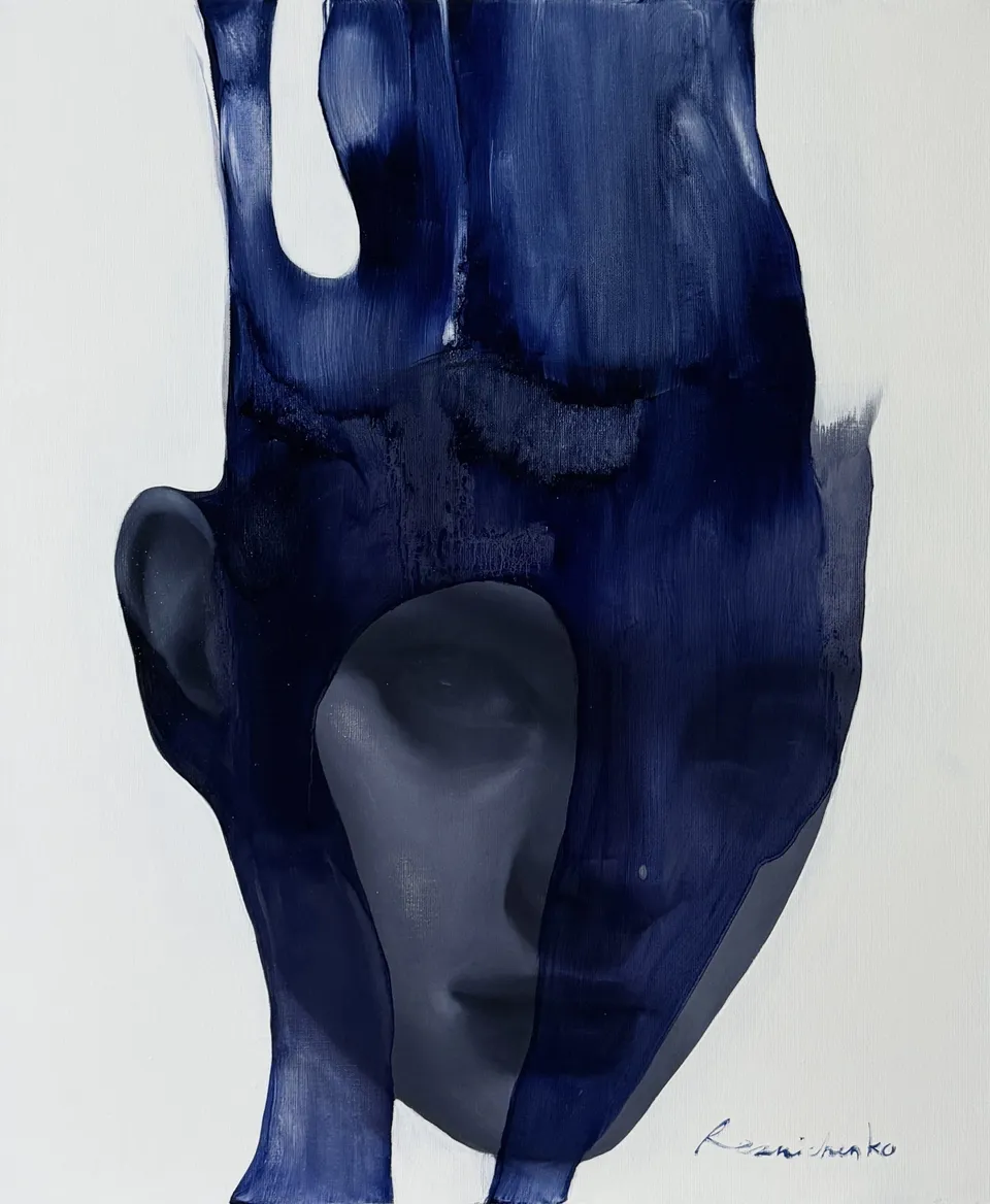 Jellyfish, 2024, oil, acrylic on canvas by Kateryna Reznichenko