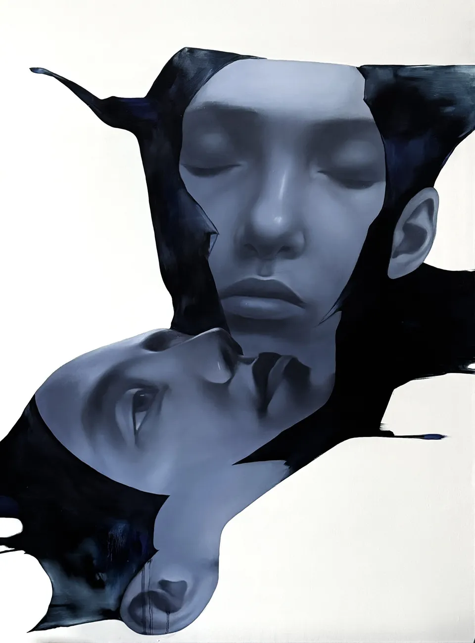 The Substance, 2024, oil, acrylic on canvas by Kateryna Reznichenko