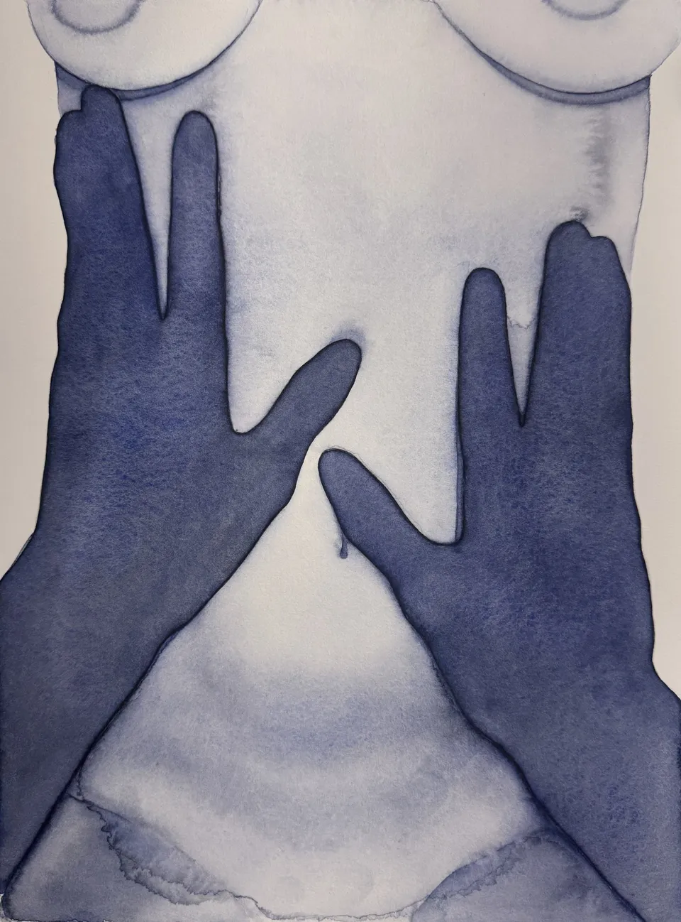 Untitled (Watercolor no. 10), watercolor on paper by Kateryna Reznichenko