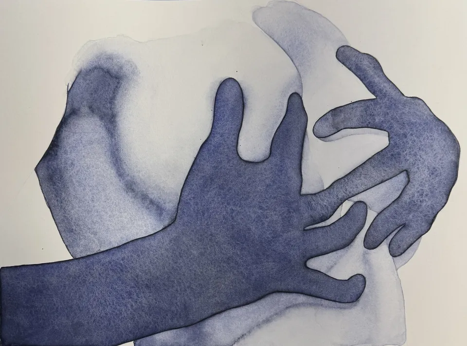 Untitled (Watercolor no. 20), watercolor on paper by Kateryna Reznichenko