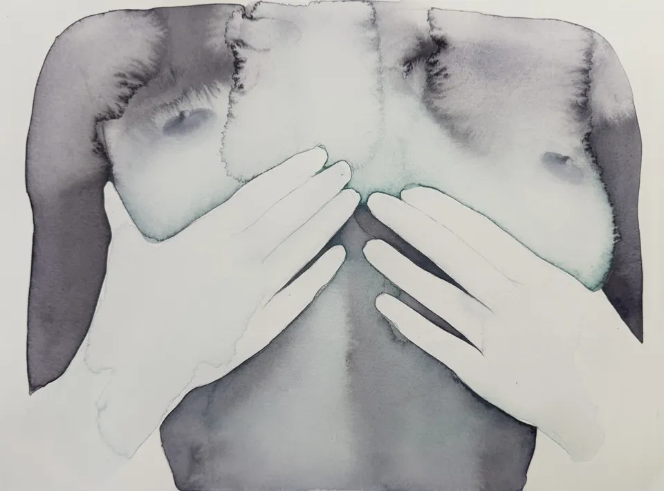 Untitled (Watercolor no. 24), watercolor on paper by Kateryna Reznichenko